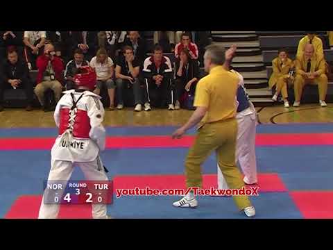 Nina Solheim (NOR) v Sibel Güler (TUR) Female Welter Weight Semi Final Taekwondo Euros 2006