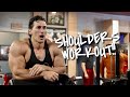 GROWING MY SHOULDERS - FULL WORKOUT - 8 WEEKS OUT