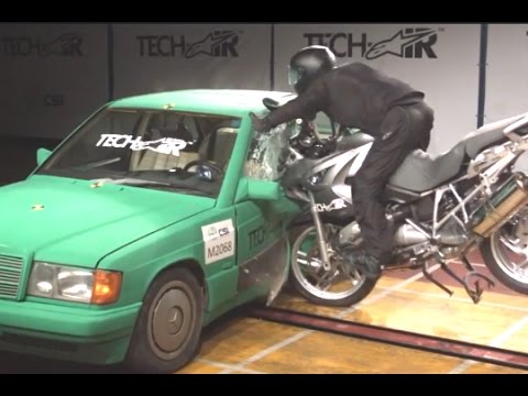 Alpinestars Tech-Air motorcycle airbag jacket crash test | Visordown Product Review