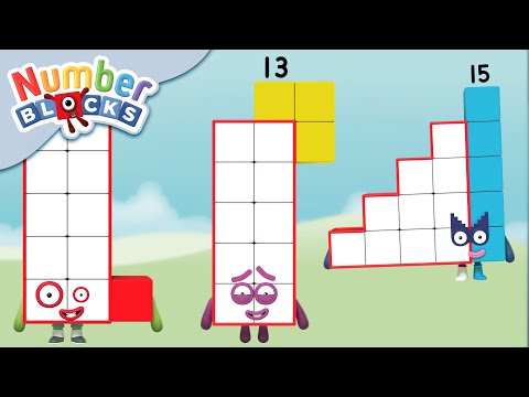 @Numberblocks- #BacktoSchool Numberblocks - Math Solutions: Numbers 11-15 | Learn to Count
