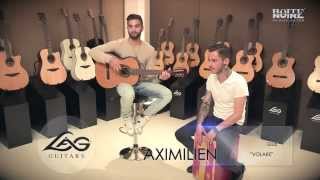 Kendji et Maximilien en session acoustique avec les guitares Lâg (La Boite Noire)
