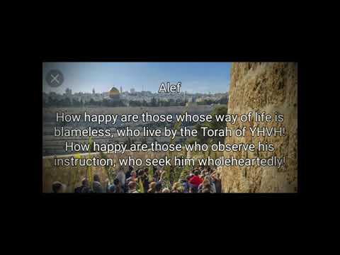 Tehillim (Psalm) 119 Alef