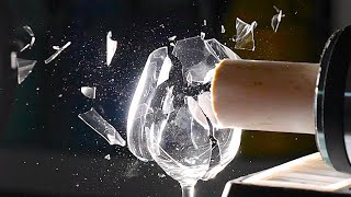 Shattering a Wine Glass with Sound at 187,500FPS - The Slow Mo Guys