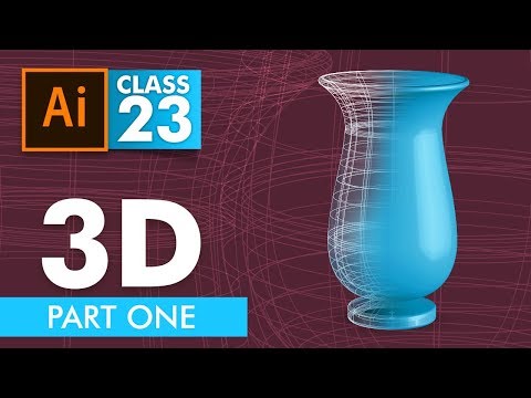 Adobe Illustrator 3D in Illustrator Part One Class 23 Urdu Hindi