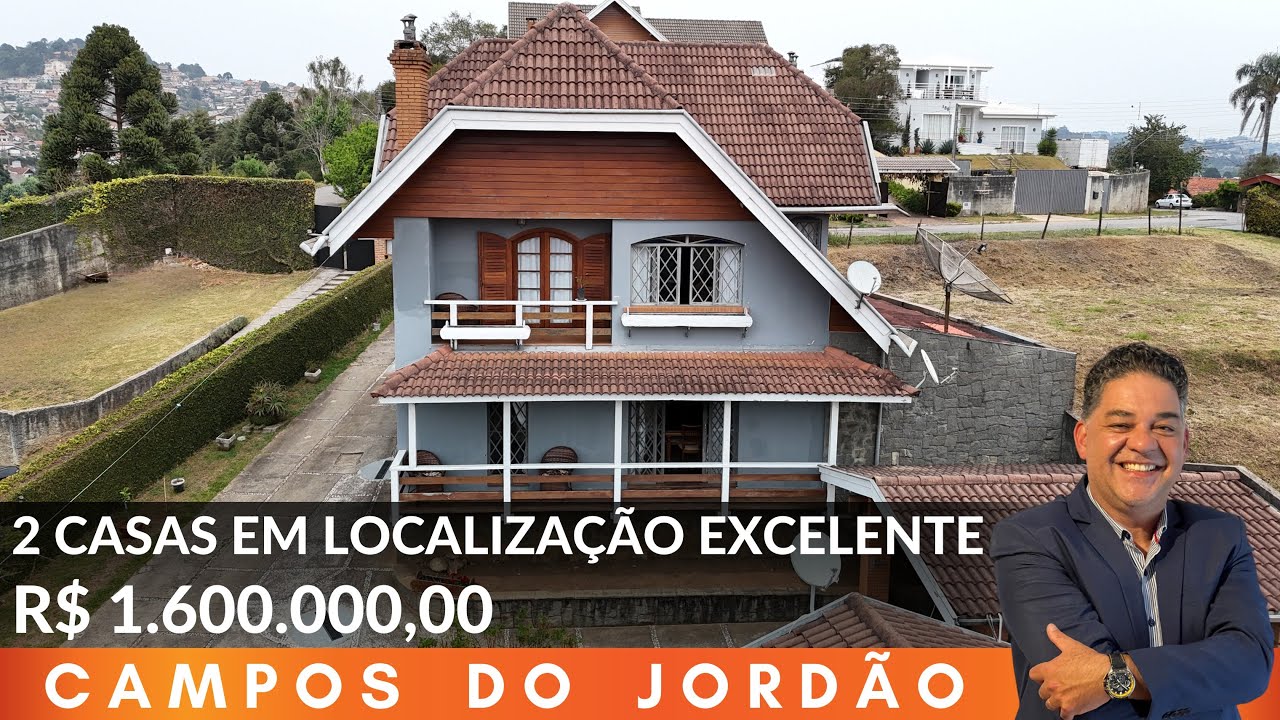 🍁 2 CASAS EM UMA LOCALIZAÇÃO EXCEPCIONAL - CAMPOS DO JORDÃO - R$ 1.600.000,00