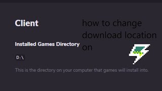 how to change download location on game jolt