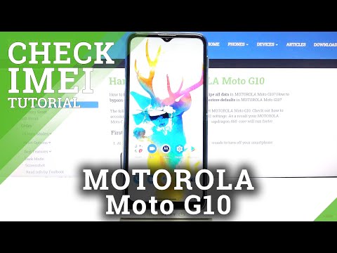 How to Check IMEI & SN in MOTOROLA Moto G10 – Find IMIE & Serial Number