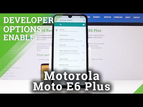 How to Enable Developer Options in Motorola Moto E6 Plus - Enter / Quit Developer Mode