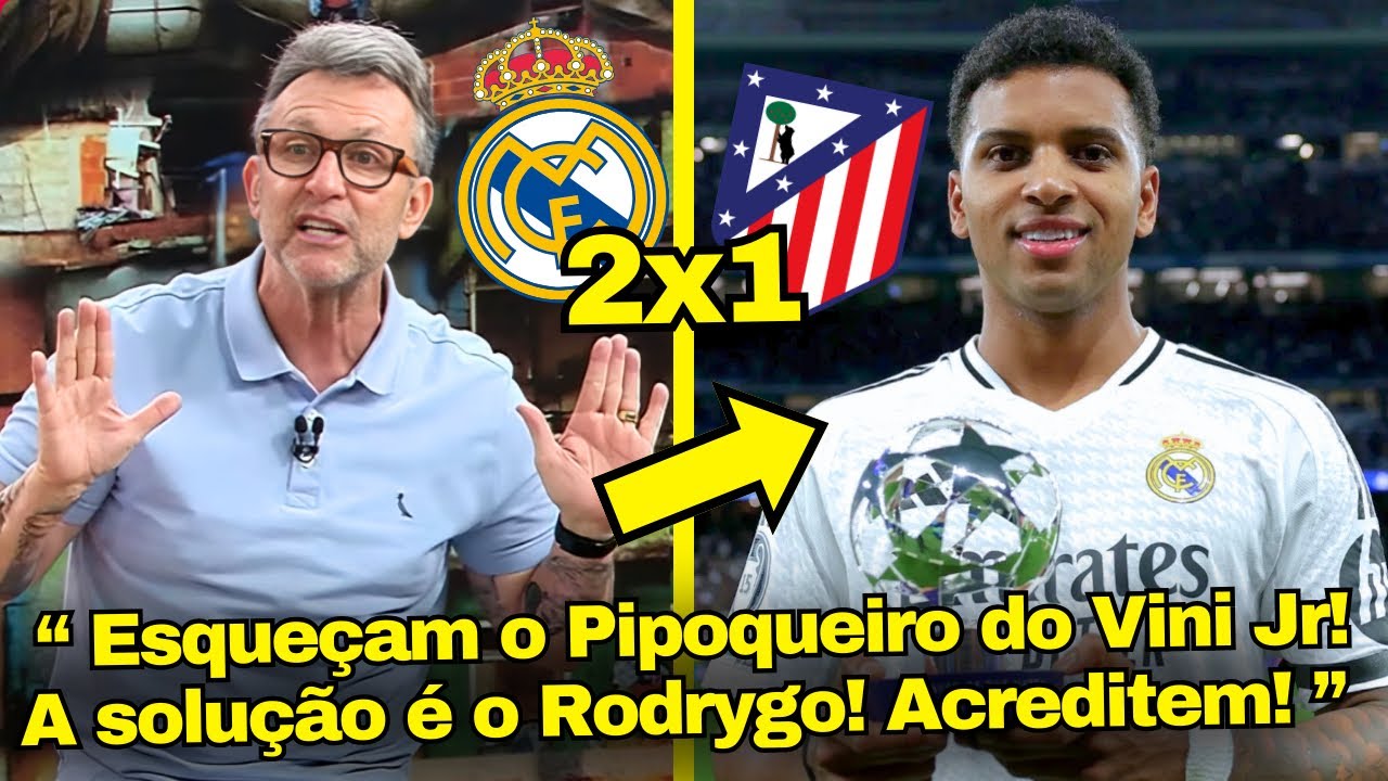 NETO DETONA VINI JR E VAI A LOUCURA COM SHOW DE RODRYGO CONTRA O ATLETICO DE MADRID HOJE!