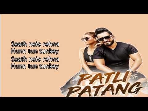 Patli Patang (Lyrics) | G khan ft Sartaj Virk ( Teja) | Latest Punjabi Song 2021 | The Vocal Records