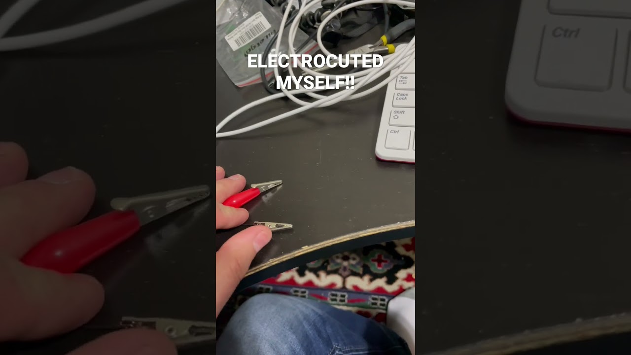 Electrocuted Myself!?!?!? #funny #amazing #mrbeast #prank #electrocute #gaming #funnyvideos