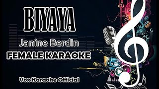 BIYAYA | Janine Berdin | FEMALE KARAOKE