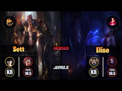 Peanut SETT (Jungle) [Conqueror] VS ELISE - Challenger KR Patch 10.5