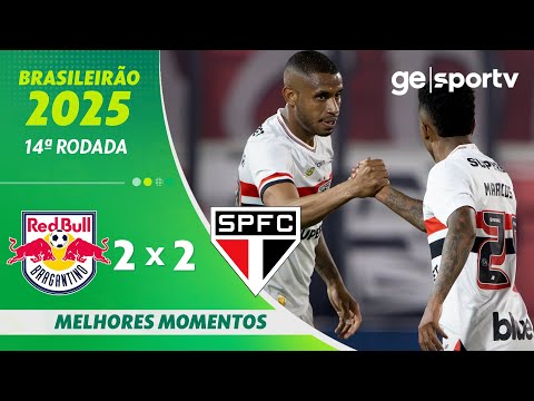 Gols e lances de Red Bull Bragantino x São Paulo