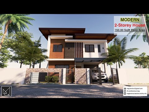 Two-Storey House Design Philippines | Minimalist | Modern | 150 SqM