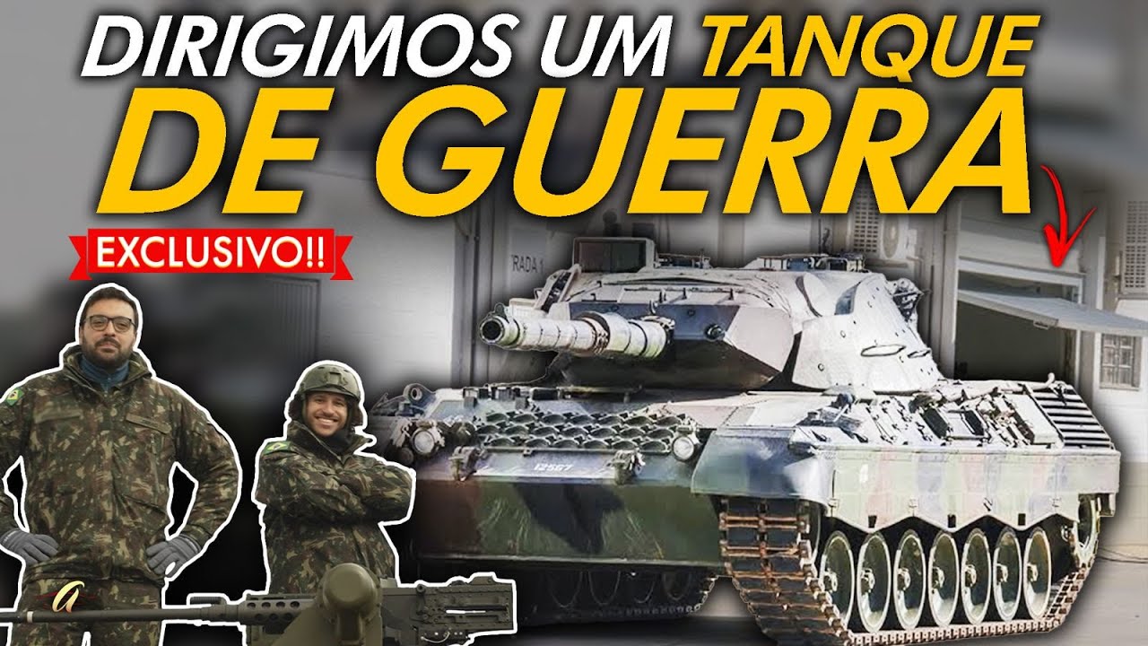 TANQUE DE GUERRA NO ACELERADOS! Dirigimos o Leopard, maior tanque do Exército Brasileiro!