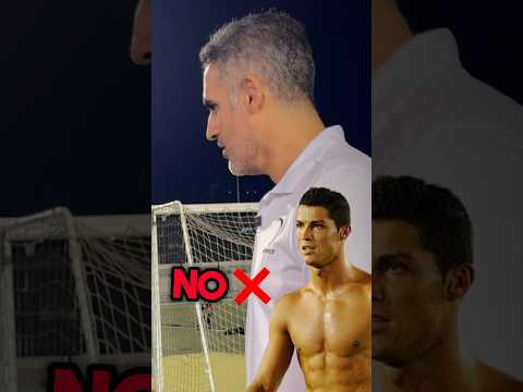 Coach finally admits who the GOAT is… 🐐 #football #ronaldo #mehransdinosaurs
