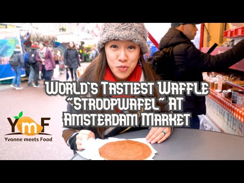 AMSTERDAM'S BEST FOOD TOUR - Stroopwafels, Poffertjes & Gouda Cheese and Albert Cuyp Market!!