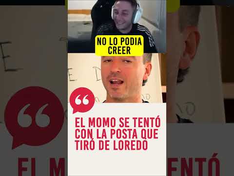 El momo se tentó con la posta que tiró De Loredo
