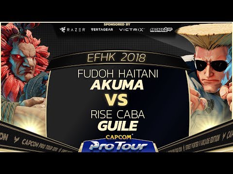 Fudoh Haitani (Akuma) vs RISE Caba (Guile) - EFHK 2018 Top 16 - CPT 2018