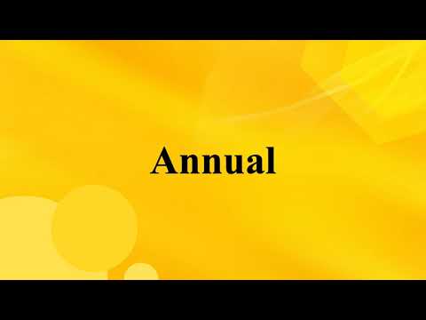 How to pronounce ANNUAL in English in American accent.