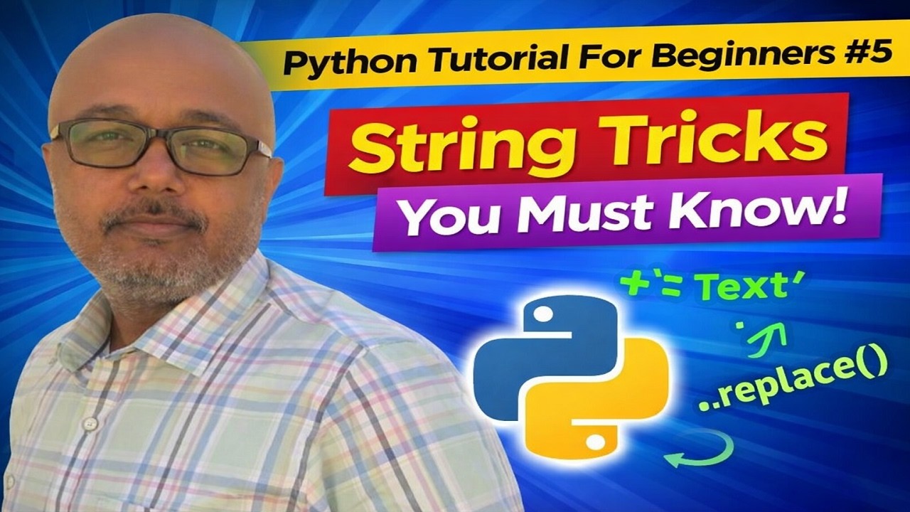 Python String Methods & Tricks | Beginner Tutorial #5 .#python #pythonstrings