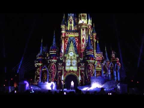 Happily Ever After Nighttime Spectacular Theme Performed Live by Jordan Fisher and Angie Keilhauer