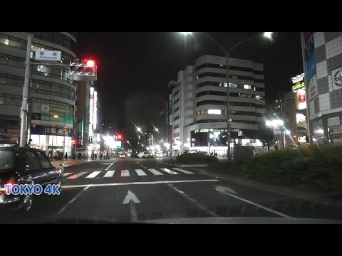 Saída Norte Boulevard → Rota 16 da Prefeitura de Tóquio → Nanboku Dori → Rota 43 da Prefeitura → Rota 43 da Prefeitura/Imokubo Kaido [#Tachikawa City #Higashiyamato City 4K/30p Vídeo no veículo Passeio noturno] Japan Drive Tokyo