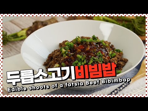 두릅을 손질하며 봄을 맞이하는 봄내음을 가득 두릅소고기비빔밥 !: bibimbap recipe  [만개의레시피]