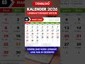 Kalender 2026
