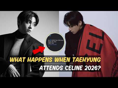 PARIS ABOUT TO EXPLODE! Taehyung Officially Attends CELINE Hiver 2026!