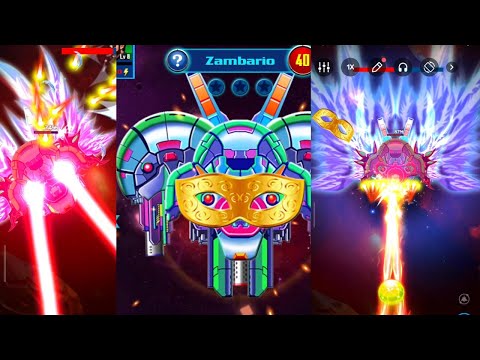 Alien Shooter All Bosses | Boss 40 Zambario | Galaxy Attack Shooting Game | Zambario Gamers