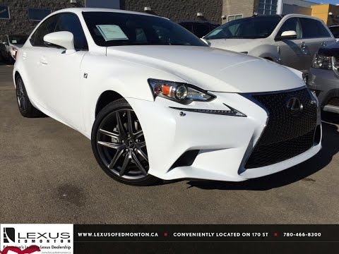 Lexus Certifed Pre Owned Ultra White 2014 IS 250 AWD Premium F Sport Review | Grande Prairie Alberta