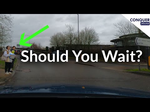 Should you Give Way to Pedestrians at Junctions and How it's Marked on the British Driving Test