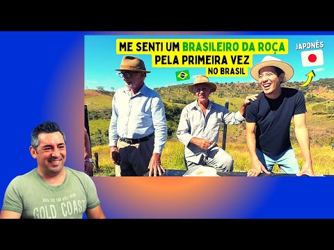 Portuga reage a Primeira vez de um Japonês na roça no interior de Minas Gerais.