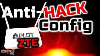 PLDT ZTE Anti-WiFi-Hacker Configuration | PLDT ZTE 101