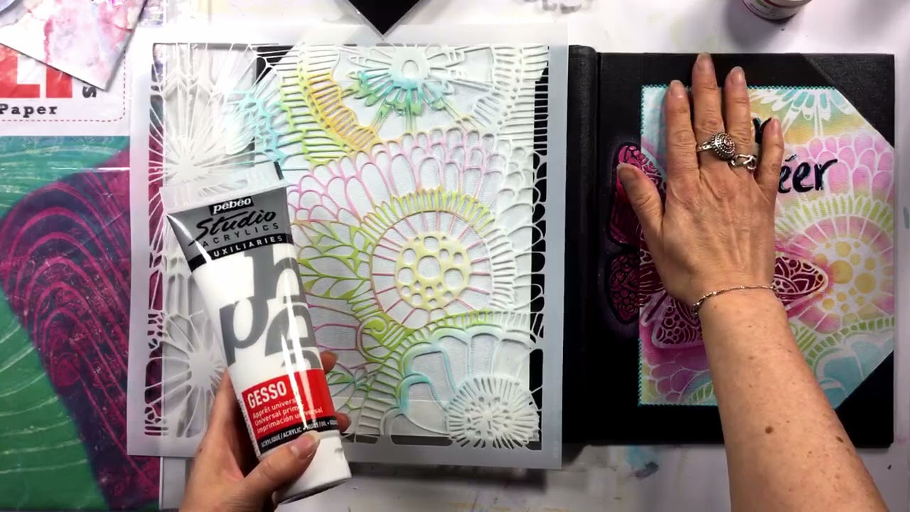 Nouveaux pochoirs et le beurre à pochoir TCW par Josée Cloutier