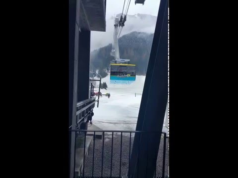 Seilbahn Ankunft am Ahorn Berg in Mayrhofen