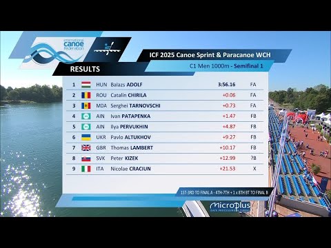 C1 Men 1000m - Semi-Final 1 / 2025 ICF Canoe-Kayak Sprint World Championships Milan