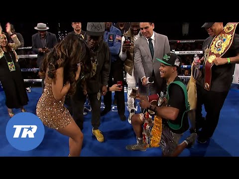 Shakur Stevenson Becomes Unified Jr, Lightweight Champion, Proposes to Long Time Girlfriend