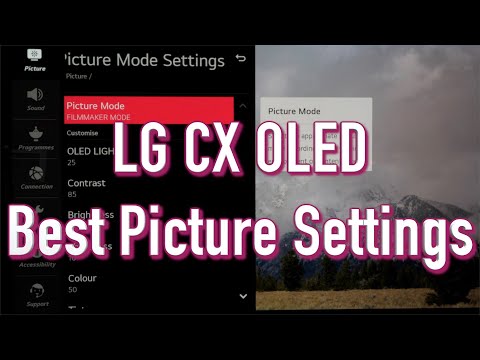 LG CX Best Picture Settings