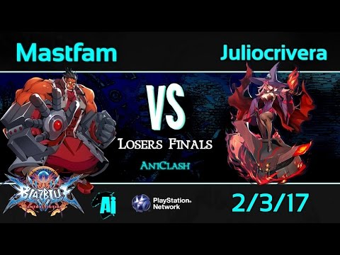 AniClash 58 - Juliocrivera (Nine) vs. Mastfam (Tager) Loser's Finals - BBCF Blazblue CF