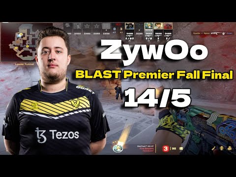 CS2 POV Vitality ZywOo (14/5) vs Complexity (Anubis) @ BLAST Premier Fall Final 2023