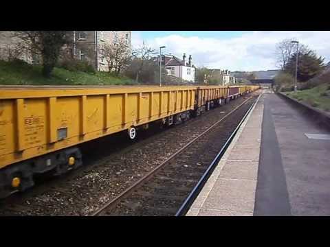 Freightliner Class 66 no: 66595 @ Oldfield Park With Stone Boxes 19-04-2013.