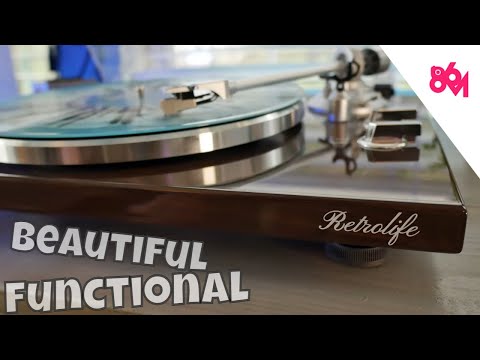 Turntable for Vinyl Record Wireless Output Record Player Aluminium Platter Belt-Drive LP Turn Table 2 Speed Phono RCA Line Out AT-3600L MM Cartridge Audio Sound USB Digital to PC Vinyl Recording Black video review thumbnail