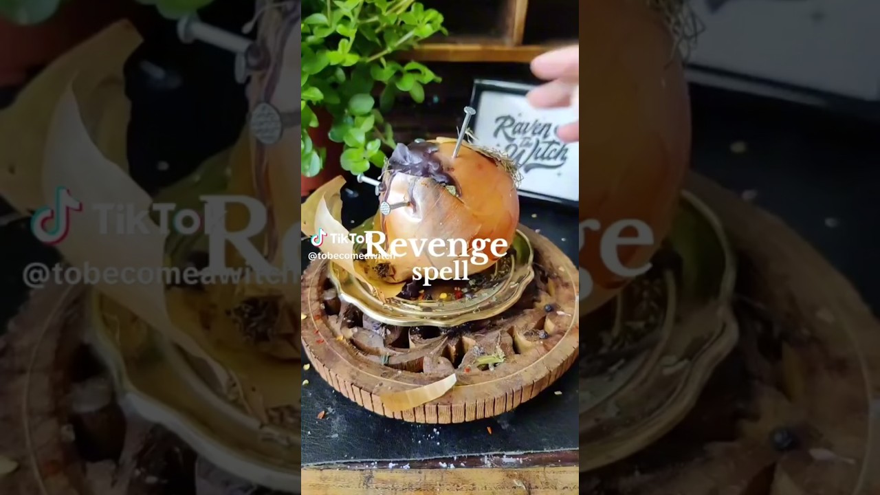 Cursed Onion Revenge Spell! #babywitch #blackmagic #witchtokrefugee