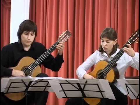 J.S. Bach - Prelude and Fugue d-moll (Smolensk Guitar Quartet)