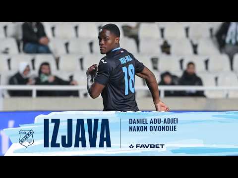 Daniel Adu-Adjei nakon Omonoije - KO play-off UECL (2025./26.)