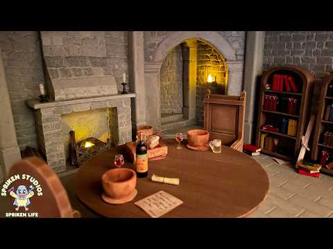 1/12 Scale Castle Dining Room Diorama