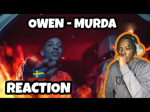 AMERICAN REACTS TO SWEDISH RAP! Owen - Murda (ENGLISH LYRICS)